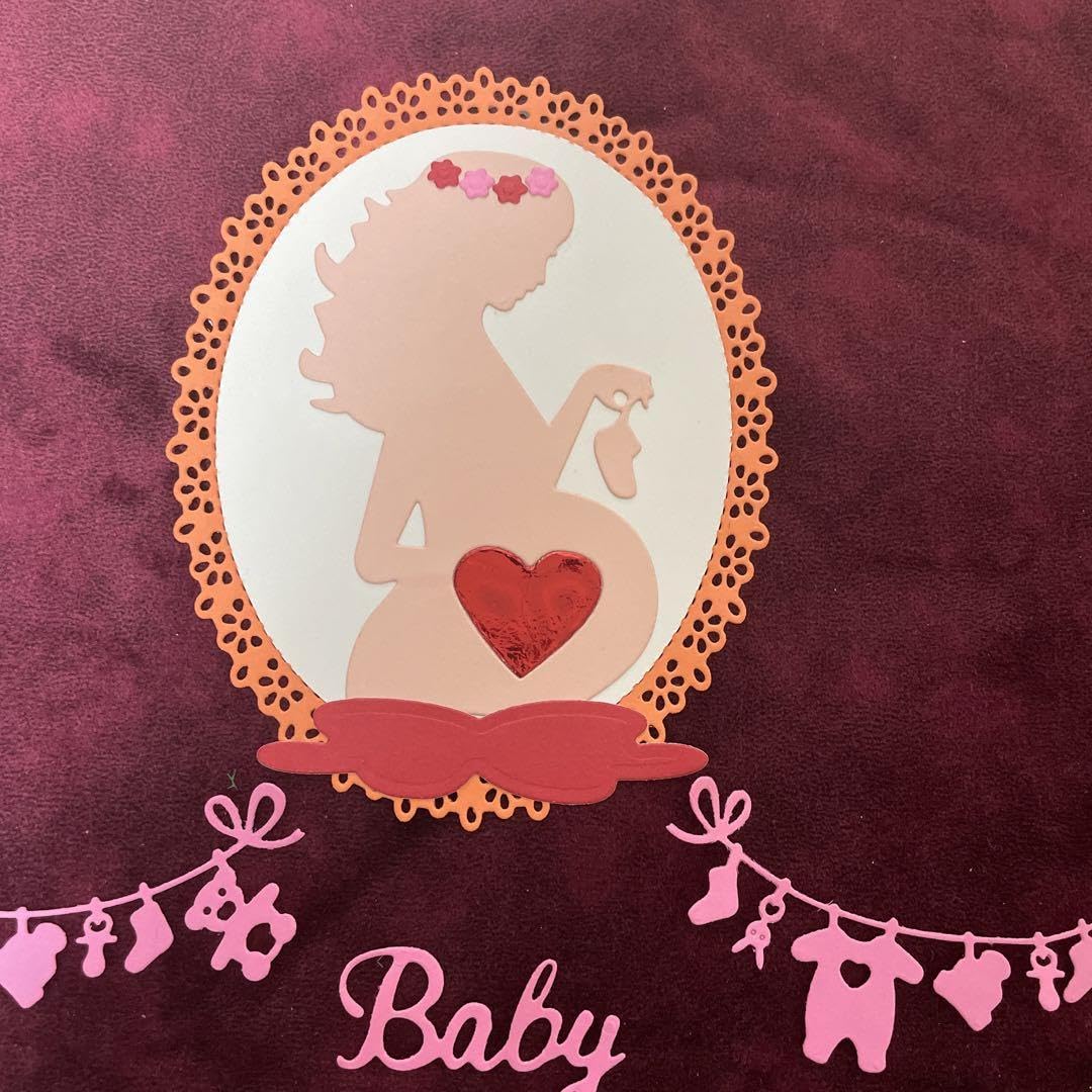 Amazon.co.jp: アルバムクラフト女の子 baby 妊婦さん ダイカット